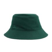 Gestikte Katoenmix Cloche Burberry , Green , Dames