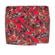 Rode Multikleur Katoenen Rok Vivienne Westwood , Multicolor , Dames