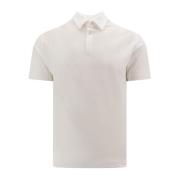 Organisch Katoenen Polo Shirt Zanone , White , Heren