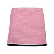 Tweed Mini Rok Miu Miu , Pink , Dames