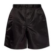 Logo Zwarte Shorts Rits Emporio Armani , Black , Heren
