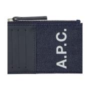 Axelle Portemonnees A.p.c. , Blue , Heren