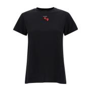 Zwart Trapani T-Shirt Jersey Pinko , Black , Dames