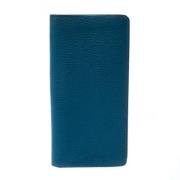 Pre-owned Leather wallets Louis Vuitton Vintage , Blue , Dames