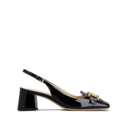 Zwarte Sling Back Catena Hak Tod's , Black , Dames