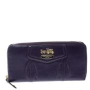 Pre-owned Leather wallets Coach Pre-owned , Purple , Dames