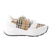 Geruite Veterschoenen Burberry , White , Heren