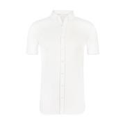 Moderne korte mouw overhemden wit Desoto , White , Heren