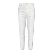 Slim-fit jeans Balmain , White , Dames