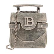 B-Buzz Mini shoulder bag Balmain , Gray , Dames