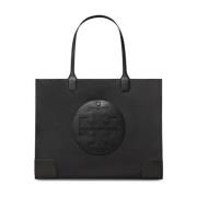 Zwarte Ella Tote Tassen Tory Burch , Black , Dames