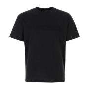 Zwarte katoenen T-shirt JW Anderson , Black , Heren