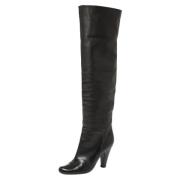 Pre-owned Leather boots Giuseppe Zanotti Pre-owned , Black , Dames