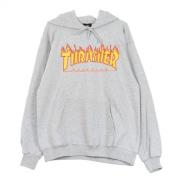 Flame hoodie Thrasher , Gray , Heren