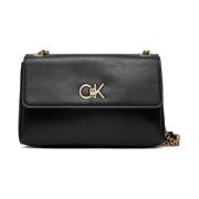 Zwarte Schoudertas voor Vrouwen Calvin Klein , Black , Dames