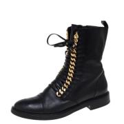 Pre-owned Leather boots Casadei Pre-owned , Black , Dames