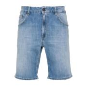 Blauwe Jeans met 3,5 cm Hak Dondup , Blue , Heren