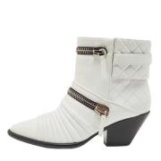 Pre-owned Leather boots Giuseppe Zanotti Pre-owned , White , Dames