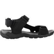 Outdoor Grip Platte Sandalen Geox , Black , Heren