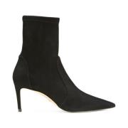 Gestroomlijnde Stretch Bootie Stuart Weitzman , Black , Dames