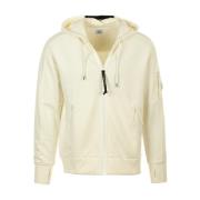 Diagonal Zip Sweatshirt C.p. Company , White , Heren