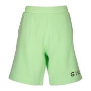 Fluorescerende Groene Bermuda Shorts Givenchy , Green , Heren