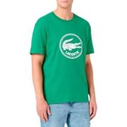Heren T-shirt van katoen Lacoste , Green , Heren
