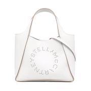 Geperste Grainy Crossbody Tas Stella McCartney , White , Dames