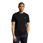 Heren T-shirt van katoen Lyle & Scott , Black , Heren