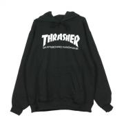 Skatemag capuchon sweatshirt met capuchon Thrasher , Black , Heren