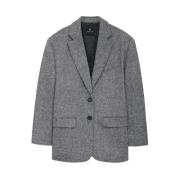 Gespikkelde wollen blazer Anine Bing , Gray , Dames