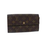 Pre-owned Canvas wallets Louis Vuitton Vintage , Brown , Dames