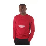Heren Katoenmix Sweatshirt Antony Morato , Red , Heren