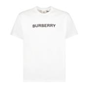 Logo Print T-Shirt Burberry , White , Heren