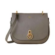 Soft Amberley Satchel, Charcoal Mulberry , Gray , Dames