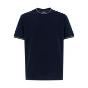 Gestreept Crew Neck T-shirt Paul & Shark , Blue , Heren