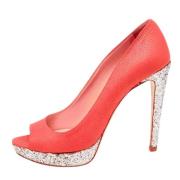 Pre-owned Leather heels Miu Miu Pre-owned , Pink , Dames