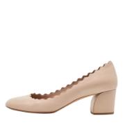 Pre-owned Leather heels Chloé Pre-owned , Beige , Dames