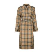 Vintage Check Trenchcoat Burberry , Multicolor , Dames