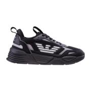 Zwarte Zilveren Sneaker Emporio Armani EA7 , Black , Heren