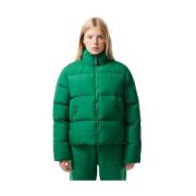 Polyester Jas Lacoste , Green , Dames