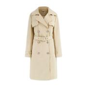 Dames Foamy Taupe Trench Guess , Beige , Dames