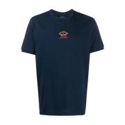 Katoenen T-Shirt Paul & Shark , Blue , Heren