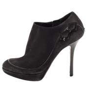 Pre-owned Satin boots Dior Vintage , Black , Dames
