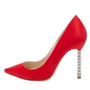 Pre-owned Satin heels Sophia Webster Pre-owned , Red , Dames