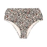 Leopard Print High-Rise Bikini Briefs Nanushka , Multicolor , Dames