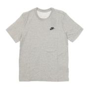 Club Tee Streetwear T-Shirt Nike , Gray , Heren