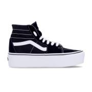 Zwart/Witte Hoge Sneakers Vans , Black , Dames