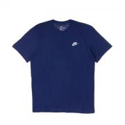 Club Tee Midnight Navy/White T-Shirt Nike , Blue , Heren