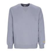 Chase Sweatshirt Mirror/Gold - Korting Carhartt Wip , Blue , Heren